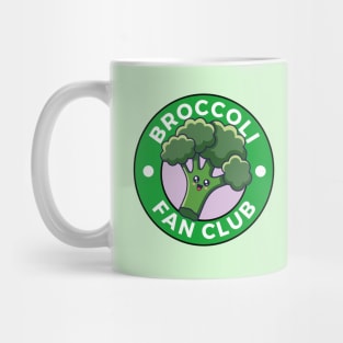 Broccoli Fan Club Cute Logo Mug